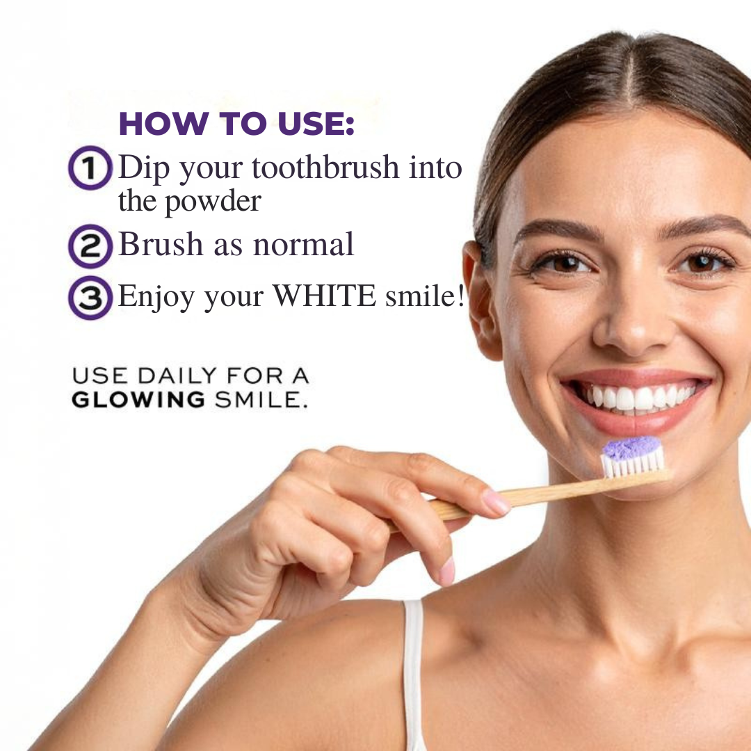 Purple Teeth Whitening Powder