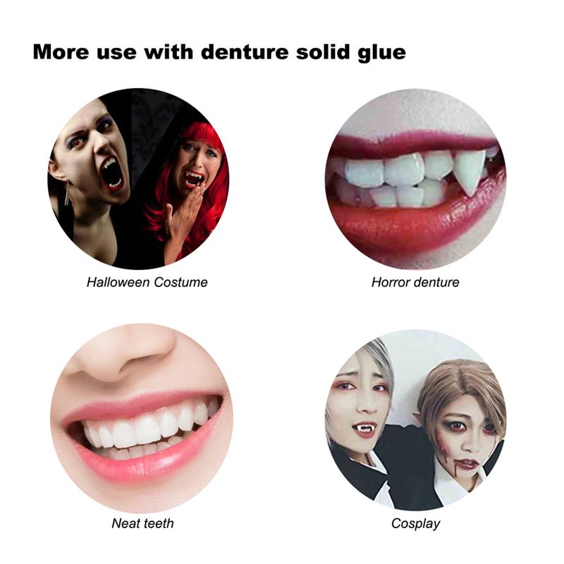 Moldable Dental Gel Dentures Temporary Fillings Cavities and Teeth Fillings Temporary Tooth Filling Denture Kit Oral false tooth fake