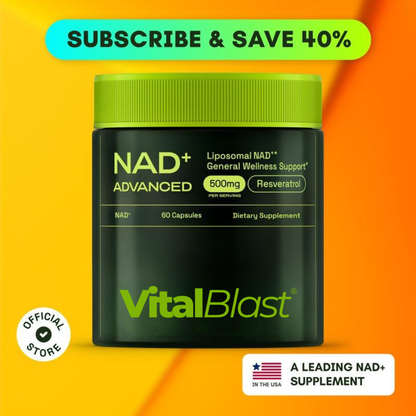 NAD+ Advanced - NAD+ Supplement for Energy & Healthy Aging - 500mg per Serving - 60 Count (30 Day Supply) - Previously known as Reus Research NR 900