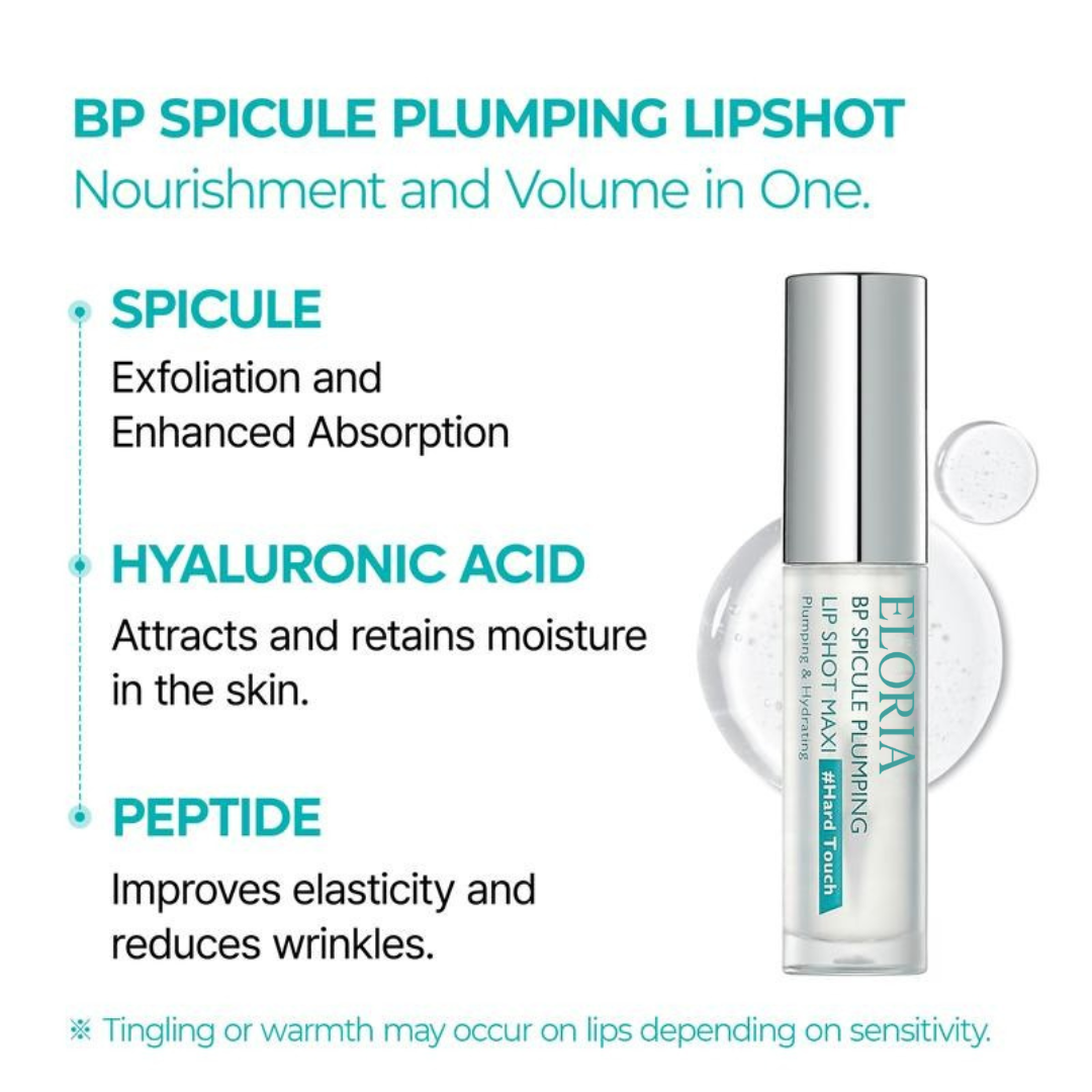 BP Spicule Plumping LIP Shot - Maxi | Lip Plumper Volumizing Non-Sticky Glossy Lip Plumper