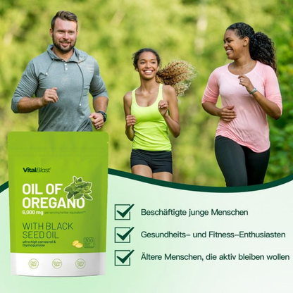 Oregano-Öl 300 Kapseln mit Schwarzkümmelöl