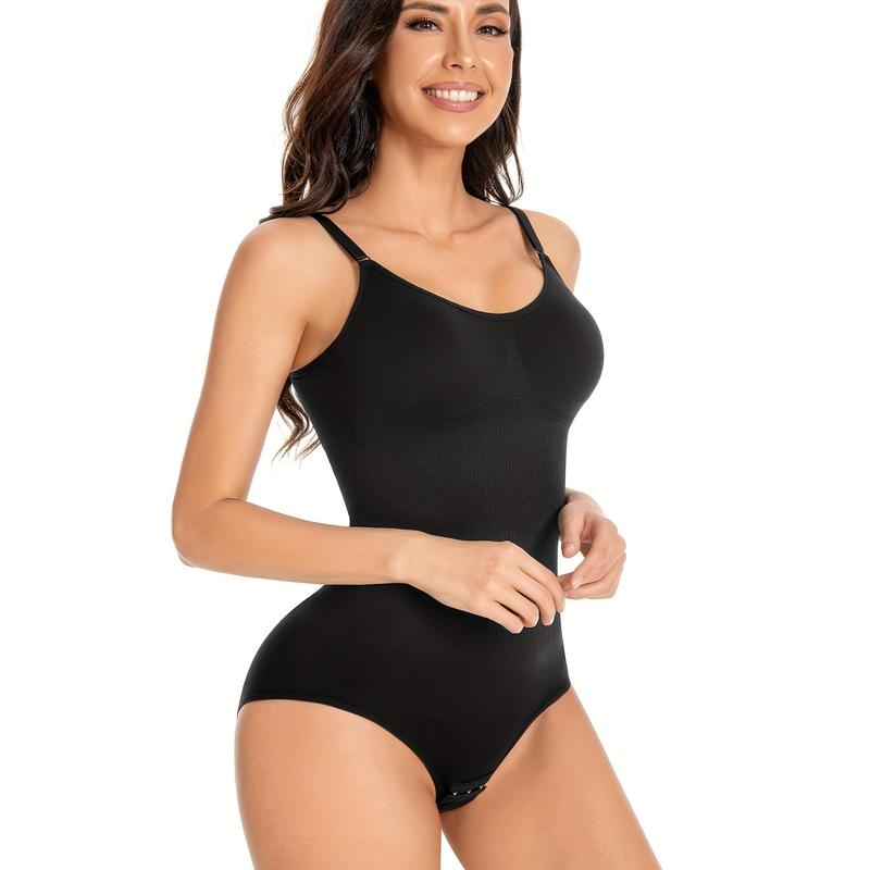 Body Faja Moldeador de Cintura Levanta Glúteos Tela Microfibra Compresión Reductora Tirantes Ajustables Moldeador Corporal Negro
