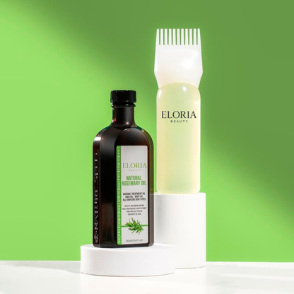 Batana & Rosemary Hair Nourishment Set: Complete Care with Pre-Diluted Oils, Applicator & Pump