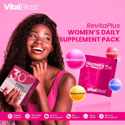 Beautypack Women’s Daily Supplement | Multivitamin, Calcium, Magnesium, Cranberry, Probiotics, Turmeric, Collagen, Krill Oil