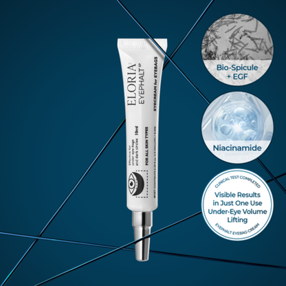 Eyephalt Eye Cream | Puffiness, Dark Circles, Wrinkles, EGF Anti-Aging, Niacinamide & Ceramide, 0.33 fl.oz