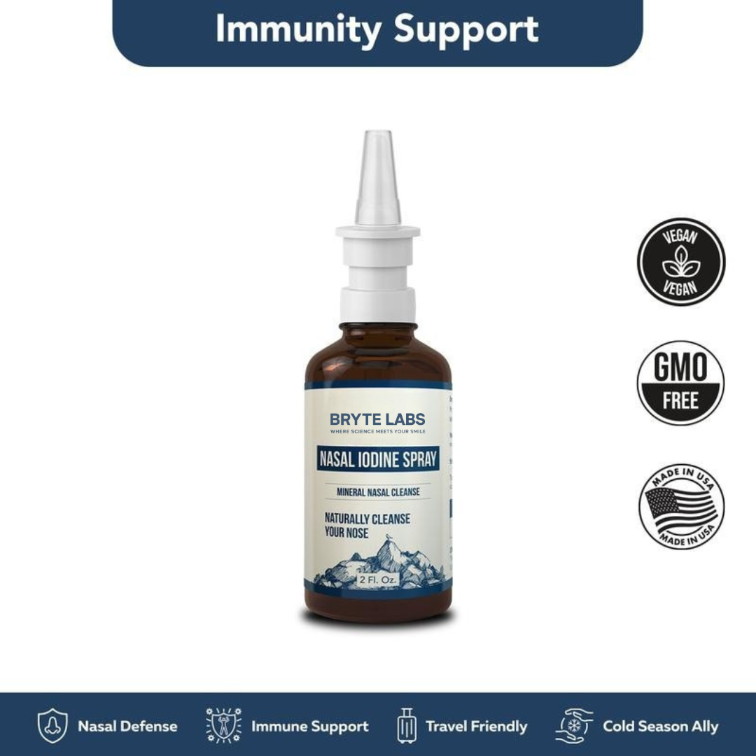 Nasomin Nasal Iodine – Nasal Cleanse– Neutralize Nose - Iodine + Fulvic Acid Blend -100% Natural Mineral Complex