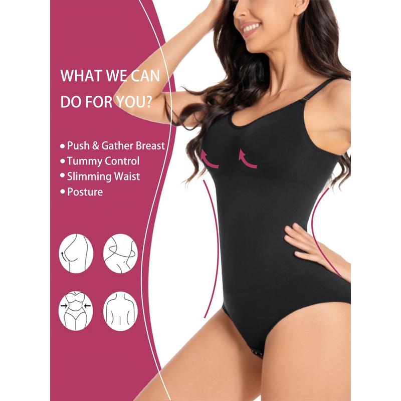 Body Faja Moldeador de Cintura Levanta Glúteos Tela Microfibra Compresión Reductora Tirantes Ajustables Moldeador Corporal Negro